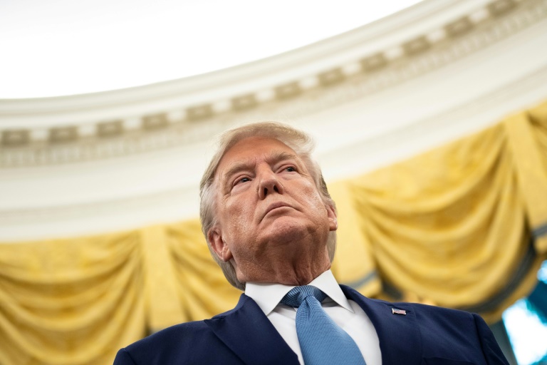 US President Donald Trump says the impeachment investigation of him is a US President Donald Trump says the impeachment investigation of him is a