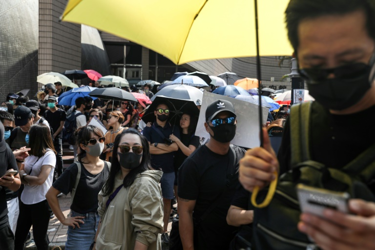 Thousands joined the unsanctioned rally in Hong Kong regardless. Thousands joined the unsanctioned rally in Hong Kong regardless.