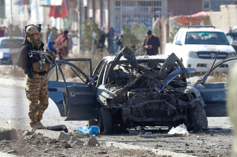 A source at the interior ministry said the blast was detonated by a suicide bomber in the car. A source at the interior ministry said the blast was detonated by a suicide bomber in the car.