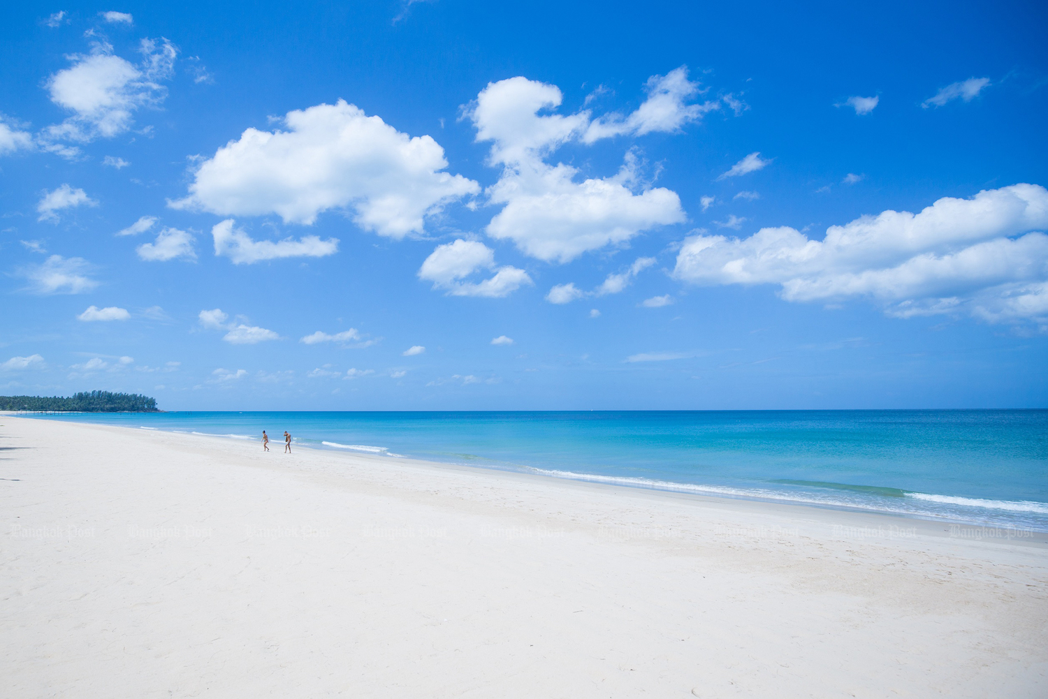 A beach, recently