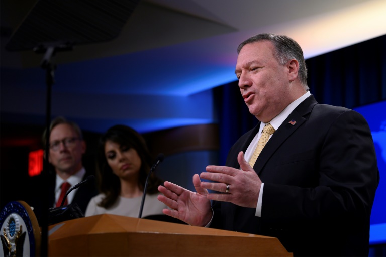 US Secretary of State Mike Pompeo said the Taliban's release of two Western hostages could boost hopes of peace in Afghanistan. US Secretary of State Mike Pompeo said the Taliban's release of two Western hostages could boost hopes of peace in Afghanistan.