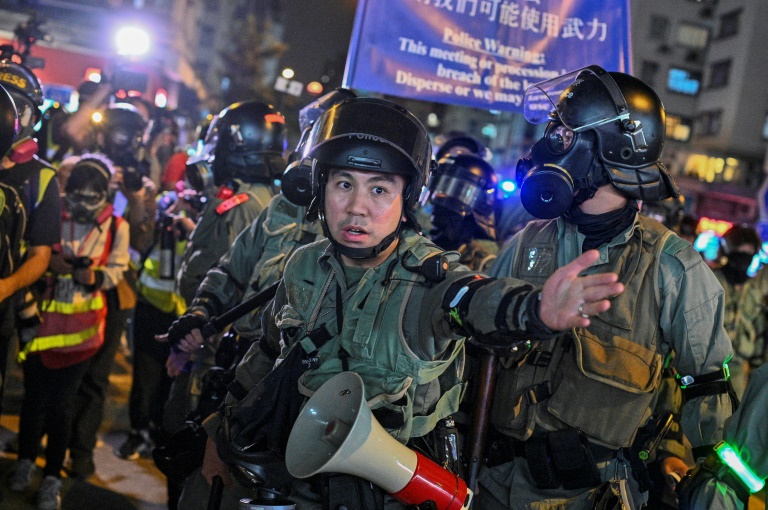 Hong Kong has been rocked by nearly six months of increasingly violent unrest demanding greater autonomy, which Beijing has frequently blamed on foreign influence. Hong Kong has been rocked by nearly six months of increasingly violent unrest demanding greater autonomy, which Beijing has frequently blamed on foreign influence.