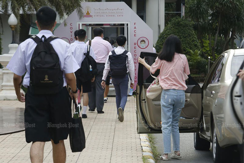 Students in casual attire