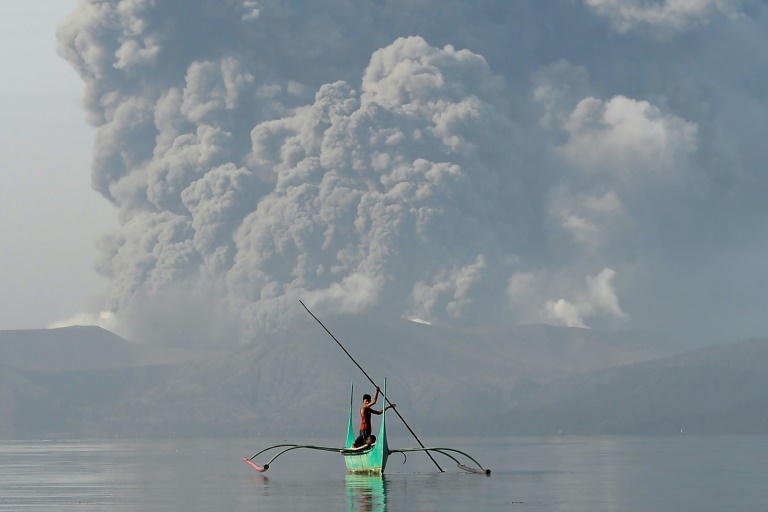 Philippine authorities have raised an alert for a possible 'explosive eruption' of the Taal volcano near Manila. Philippine authorities have raised an alert for a possible 'explosive eruption' of the Taal volcano near Manila.