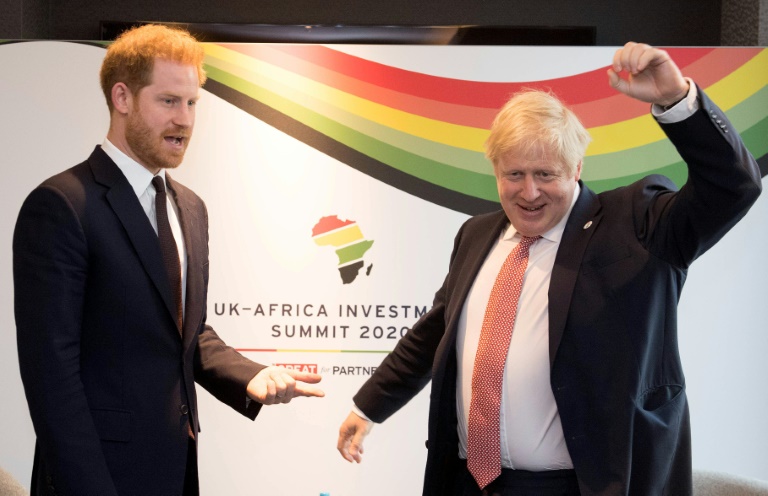 Britain's Prince Harry, Duke of Sussex (left) has arrived in Canada to rejoin his wife and son after attending talks with Britain's Prime Minister Boris Johnson during a bilteral meeting at the UK-Africa Investment Summit in London. Britain's Prince Harry, Duke of Sussex (left) has arrived in Canada to rejoin his wife and son after attending talks with Britain's Prime Minister Boris Johnson during a bilteral meeting at the UK-Africa Investment Summit in London.