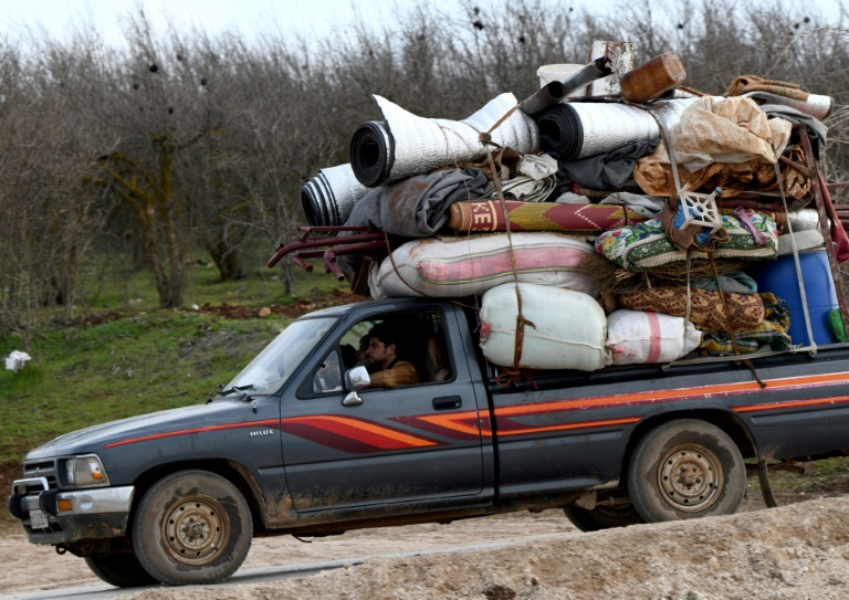 The offensive has triggered the largest wave of displacement in Syria's civil war, with 800,000 people fleeing since December, according to the UN. The offensive has triggered the largest wave of displacement in Syria's civil war, with 800,000 people fleeing since December, according to the UN.