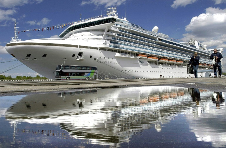 The Grand Princess, which belongs to Princess Cruises, the same company which operated the coronavirus-stricken ship held off Japan last month on which more than 700 people on board tested positive. The Grand Princess, which belongs to Princess Cruises, the same company which operated the coronavirus-stricken ship held off Japan last month on which more than 700 people on board tested positive.