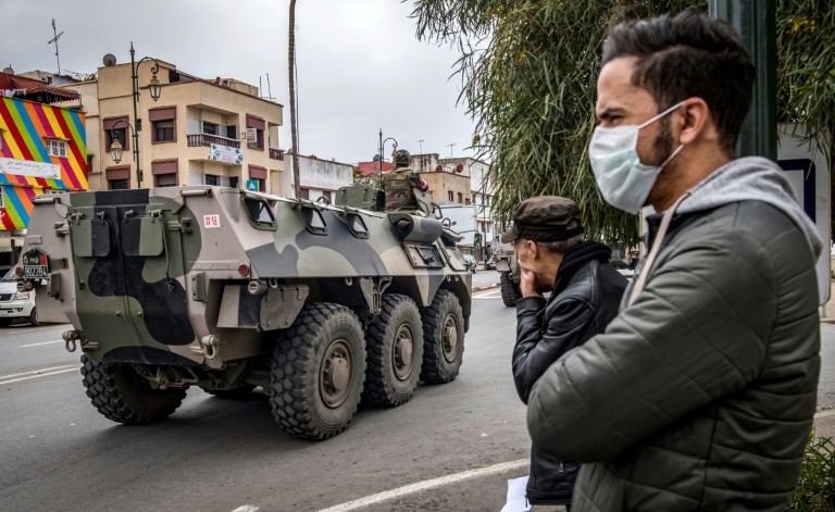 Morocco deployed armoured vehicles in the capital Rabat to ensure compliance with emergency measures imposed due to the coronavirus Morocco deployed armoured vehicles in the capital Rabat to ensure compliance with emergency measures imposed due to the coronavirus