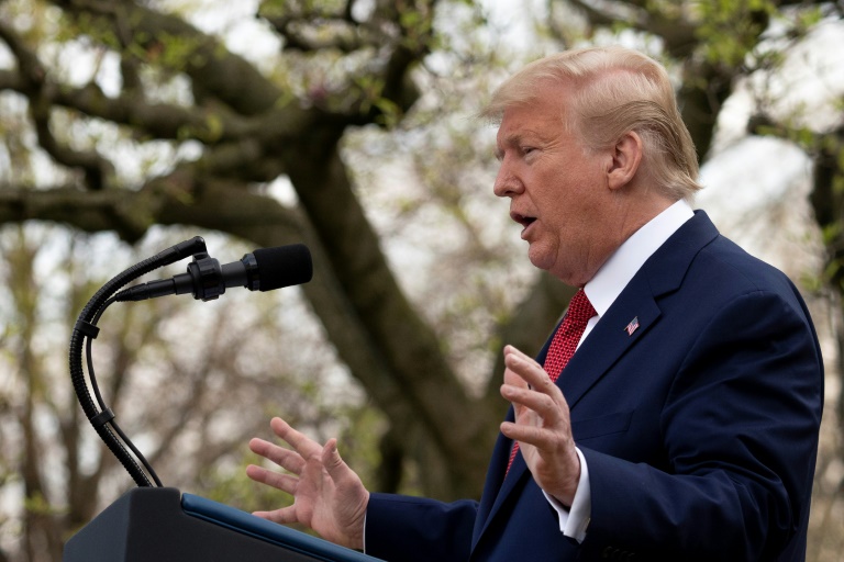 US President Donald Trump said the peak death rate from the coronavirus epidemic was expected in two weeks. US President Donald Trump said the peak death rate from the coronavirus epidemic was expected in two weeks.