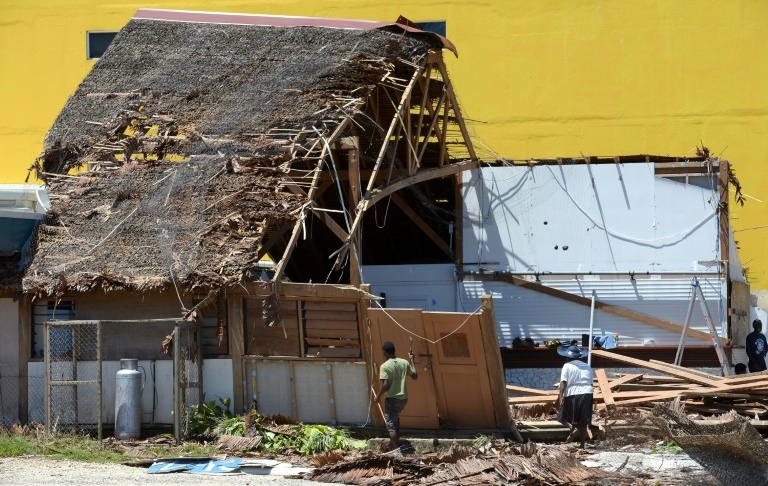 With Cyclone Harold strengthening, Vanuatu is still recovering from the last time a scale-topping, Category-Five system, Cyclone Pam, hit the impoverished Pacific nation in 2015, pictured. With Cyclone Harold strengthening, Vanuatu is still recovering from the last time a scale-topping, Category-Five system, Cyclone Pam, hit the impoverished Pacific nation in 2015, pictured.