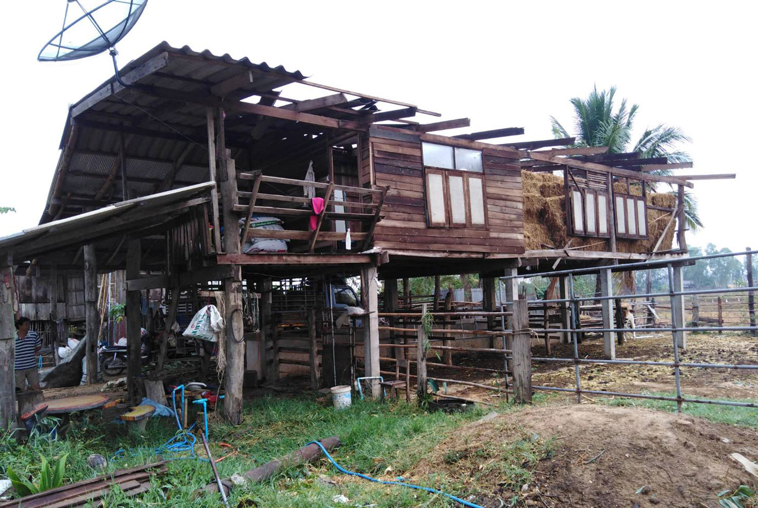 Summer storms ravage 250 houses in North