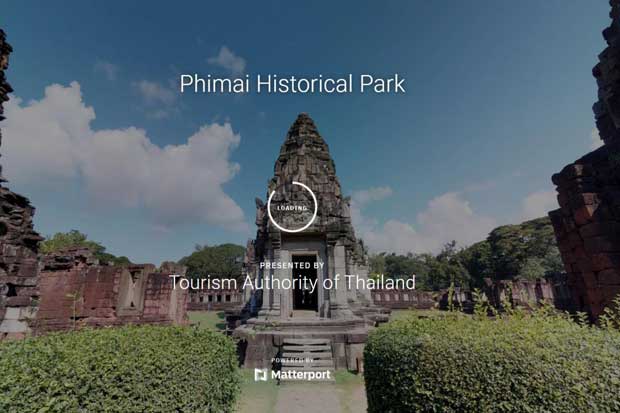 The Tourism Authority of Thailand provides a 3D virtual tour of Phimai Historical Park in Nakhon Ratchasima.