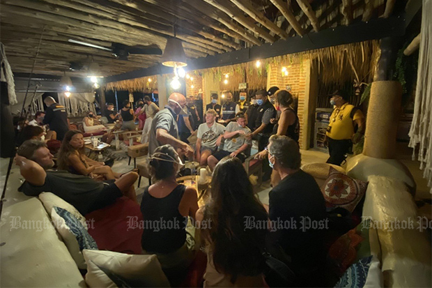 Foreigners caught partying on Koh Samui