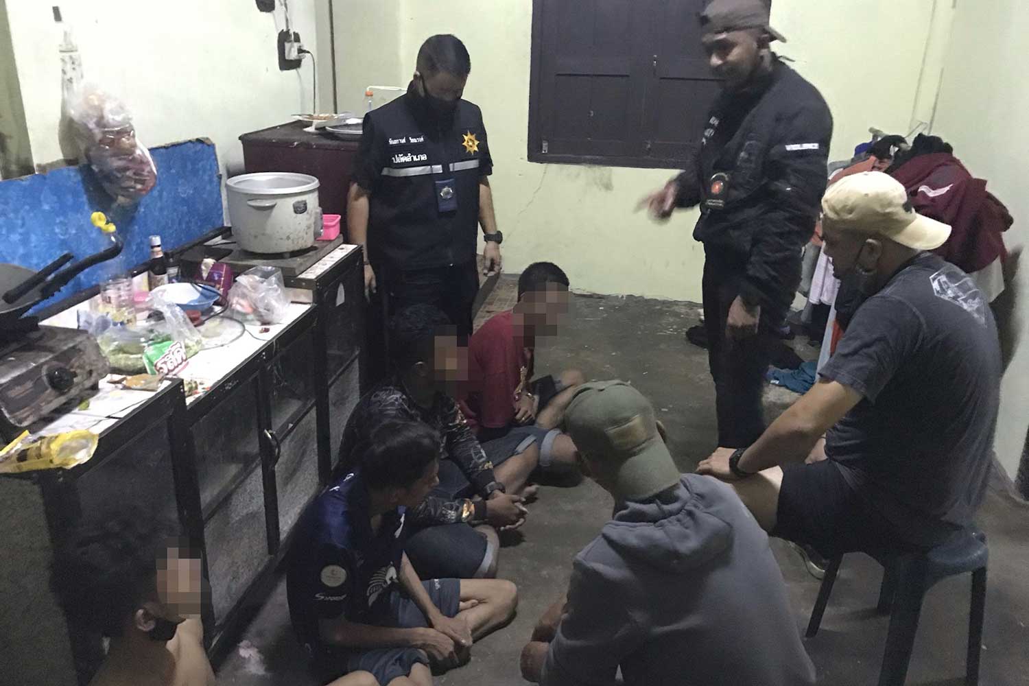 Youths caught using drugs at party house