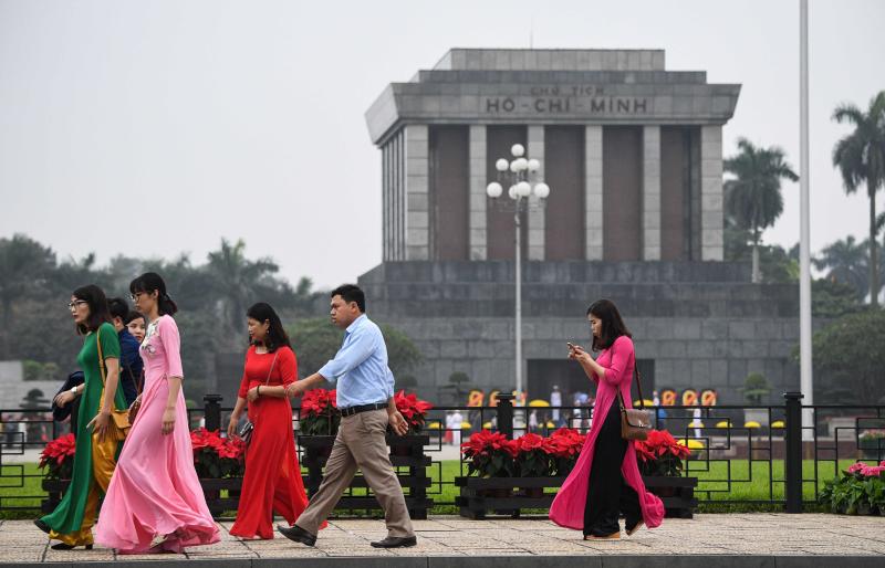 People walk past the Ho Chi Minh mausoleum in Hanoi on March 2, 2019 ahead of a planned visit by North Korea's leader Kim Jong Un. (AFP photo) People walk past the Ho Chi Minh mausoleum in Hanoi on March 2, 2019 ahead of a planned visit by North Korea's leader Kim Jong Un. (AFP photo)