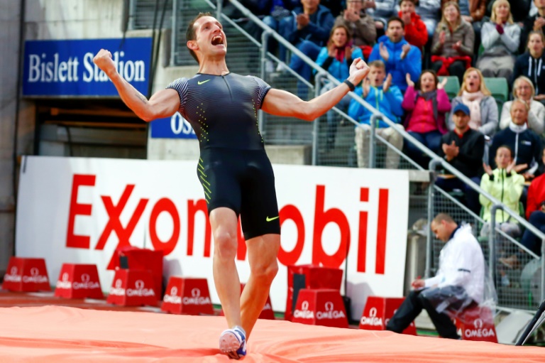 Feet on the ground: Renaud Lavillenie plans to compete in the Oslo Diamond League meeting, where he won in 2016, but without leaving France Feet on the ground: Renaud Lavillenie plans to compete in the Oslo Diamond League meeting, where he won in 2016, but without leaving France