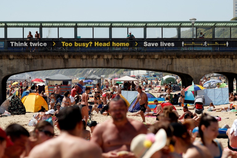 Britons revelled in soaring temperatures by flocking to beaches and parks ahead of a further easing of lockdown measures Britons revelled in soaring temperatures by flocking to beaches and parks ahead of a further easing of lockdown measures