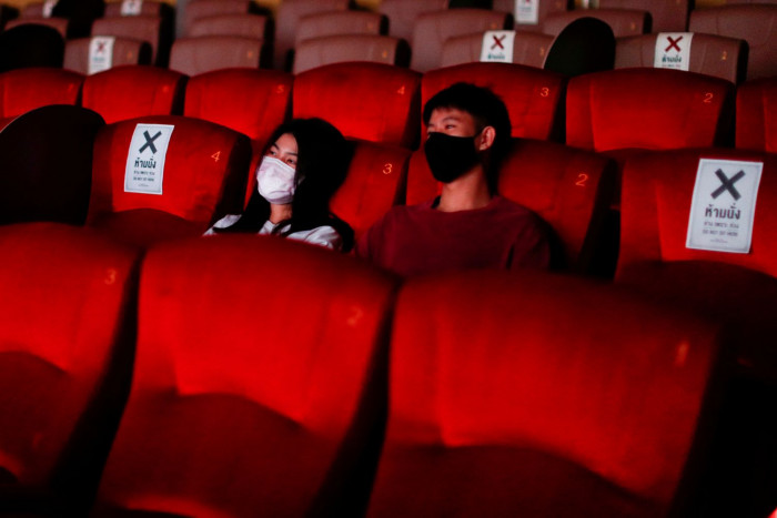 People head for movies, massage