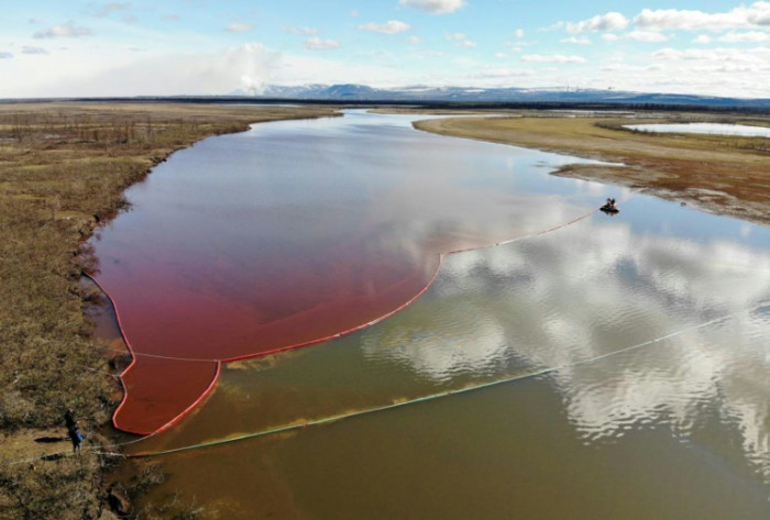 Russia struggles to clean up Arctic river fuel spill