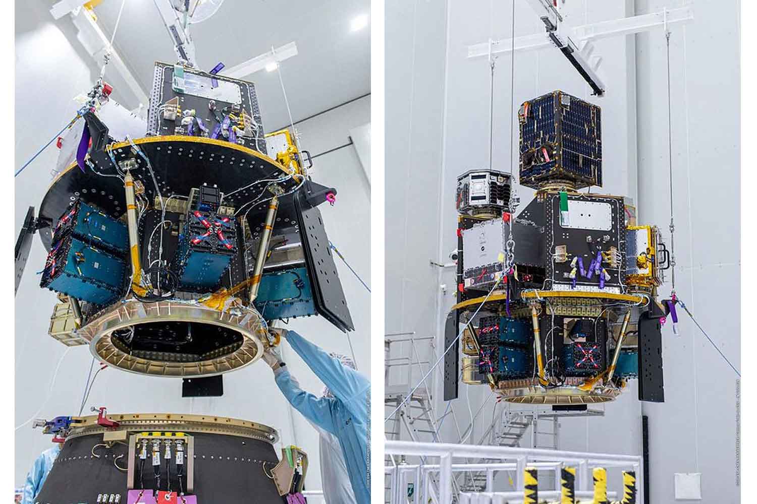 The fully equipped Napa-1 satellite to be launched on Friday at 8.51am local time from a base in French Guiana. It will take images of the Earth at about 500 kilometres up in space. (Royal Thai Air Force photo)