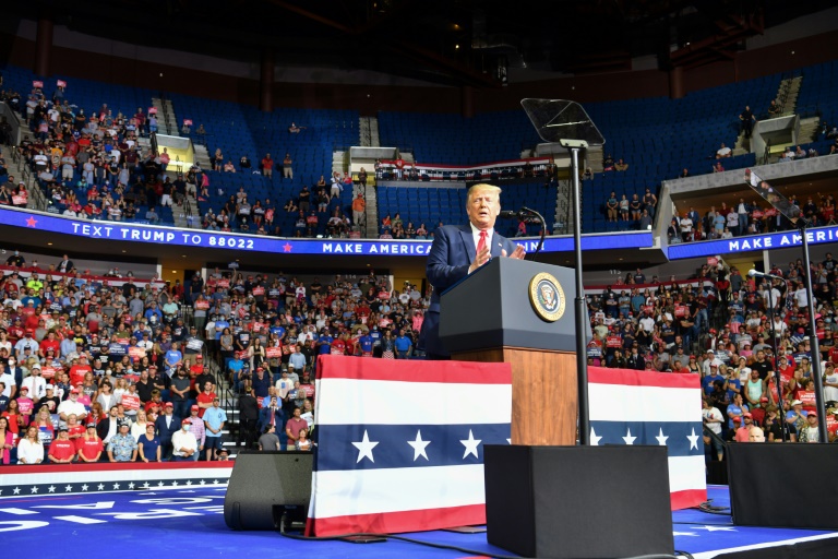 US President Donald Trump is looking for a political boost after poor attendance at his Tulsa campaign rally US President Donald Trump is looking for a political boost after poor attendance at his Tulsa campaign rally