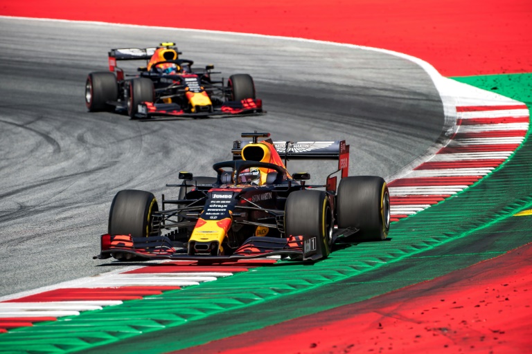 Victory path: Max Verstappen take the win in Austria in 2019. Victory path: Max Verstappen take the win in Austria in 2019.