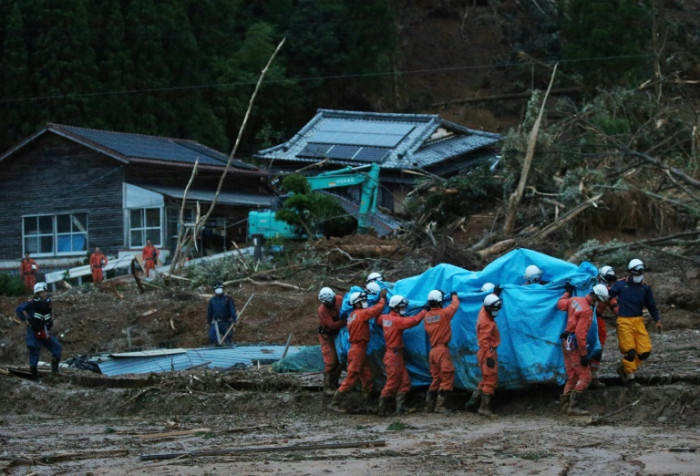 2 dead, 16 missing in Japan heavy rain
