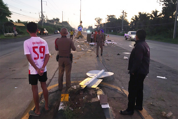 Woman vendor killed in Korat accident