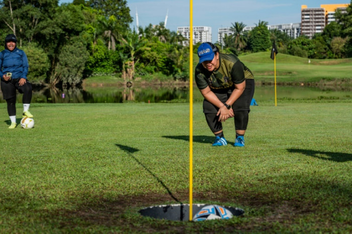 Sole in one! Players get a kick out of 'footgolf'