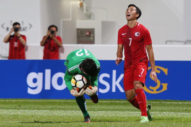 Action from the friendly between Hong Kong and Laos at Mong Kok Stadium on Oct 5, 2017. Three Laos players have been banned for life over the 4-0 loss. (South China Morning Post photo) Action from the friendly between Hong Kong and Laos at Mong Kok Stadium on Oct 5, 2017. Three Laos players have been banned for life over the 4-0 loss. (South China Morning Post photo)