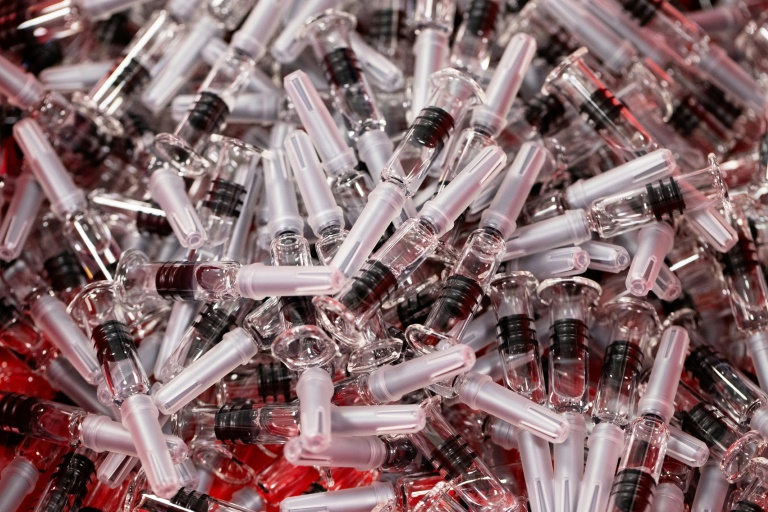 Syringes in the Sanofi plant in Val-de-Reuil, France, in July 2020. Syringes in the Sanofi plant in Val-de-Reuil, France, in July 2020.