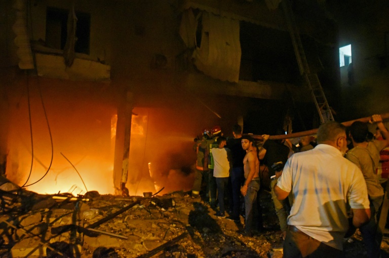 Four dead in Beirut fuel tank fire and blast