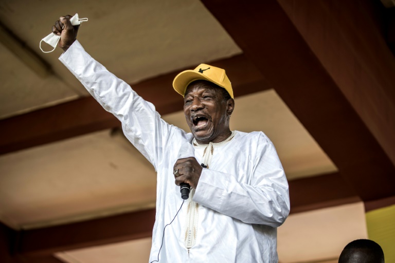 Guinea's President Alpha Conde pushed through a new consitution allowing him to bypass a two-term limit for heads of state Guinea's President Alpha Conde pushed through a new consitution allowing him to bypass a two-term limit for heads of state