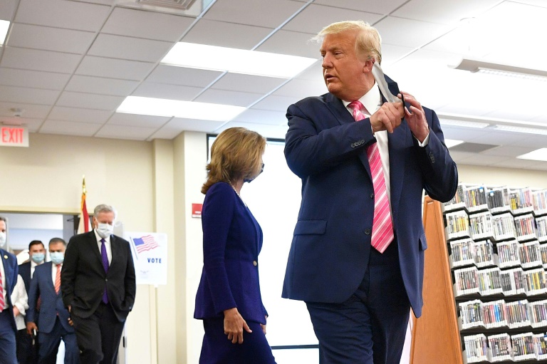 'I voted for a guy named Trump,' says President