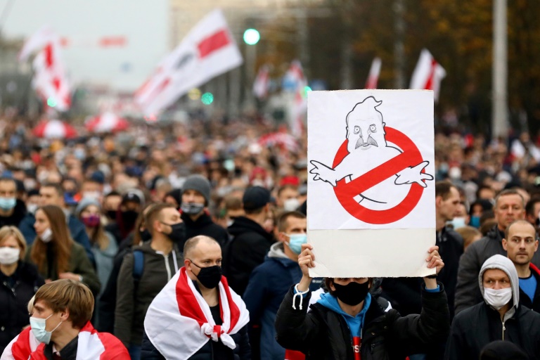 Some protesters chanted 'Strike' as they marched Some protesters chanted 'Strike' as they marched