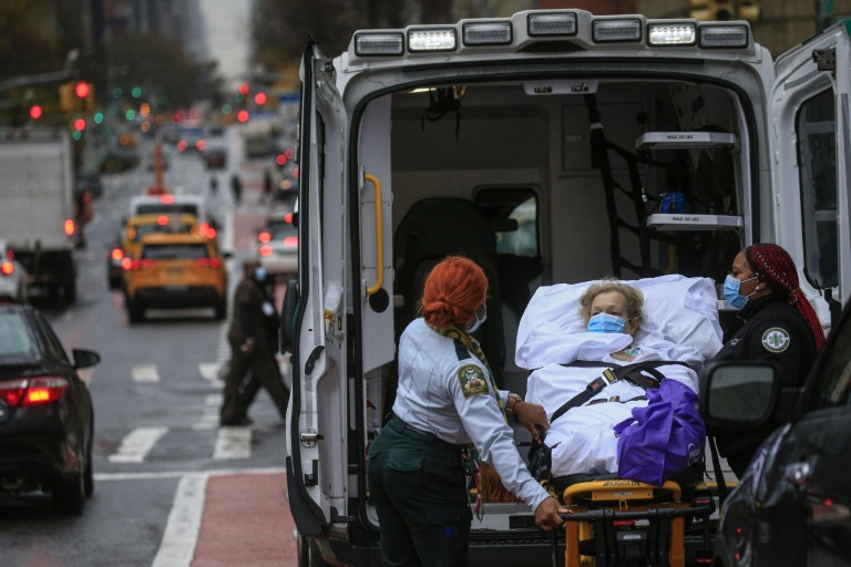 New York is racing to cut off a second wave of coronavirus infections. (AFP Photo) New York is racing to cut off a second wave of coronavirus infections. (AFP Photo)