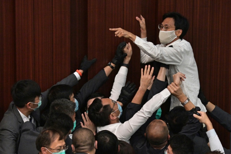 Hong Kong ex-lawmakers arrested for legislature protests