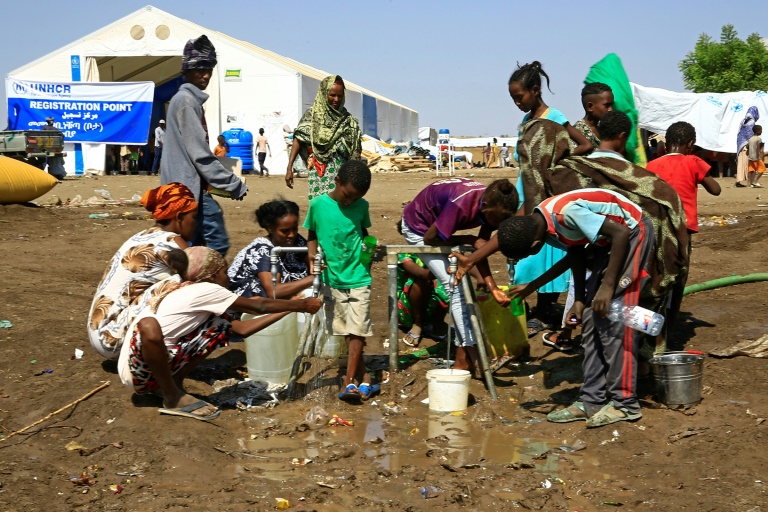 Tens of thousands have poured into neighbouring Sudan Tens of thousands have poured into neighbouring Sudan