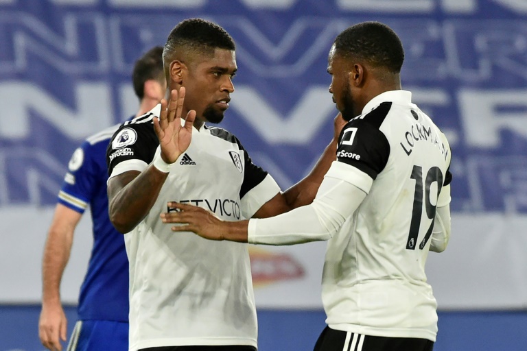 Fulham's Ivan Cavaleiro (left) celebrates with Ademola Lookman. Fulham's Ivan Cavaleiro (left) celebrates with Ademola Lookman.