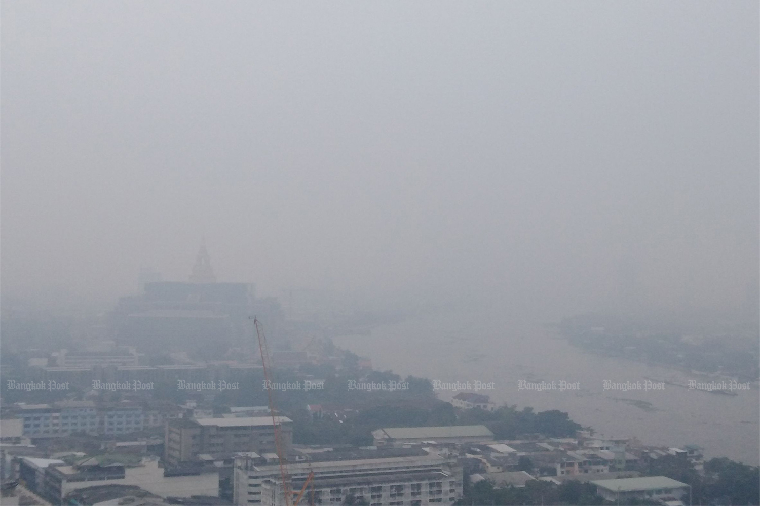 Dust haze covers Bangkok