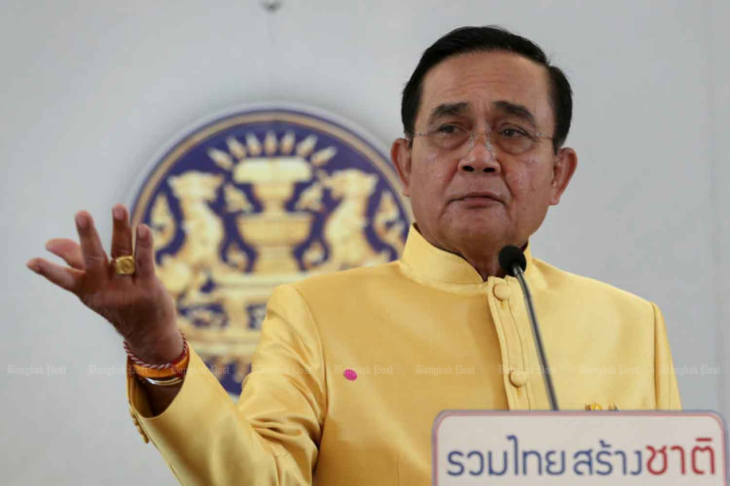 Prime Minister Prayut Chan-o-cha is targeted by the opposition in a censure debate over his handling of the coronavirus outbreak. (Bangkok Post photo)