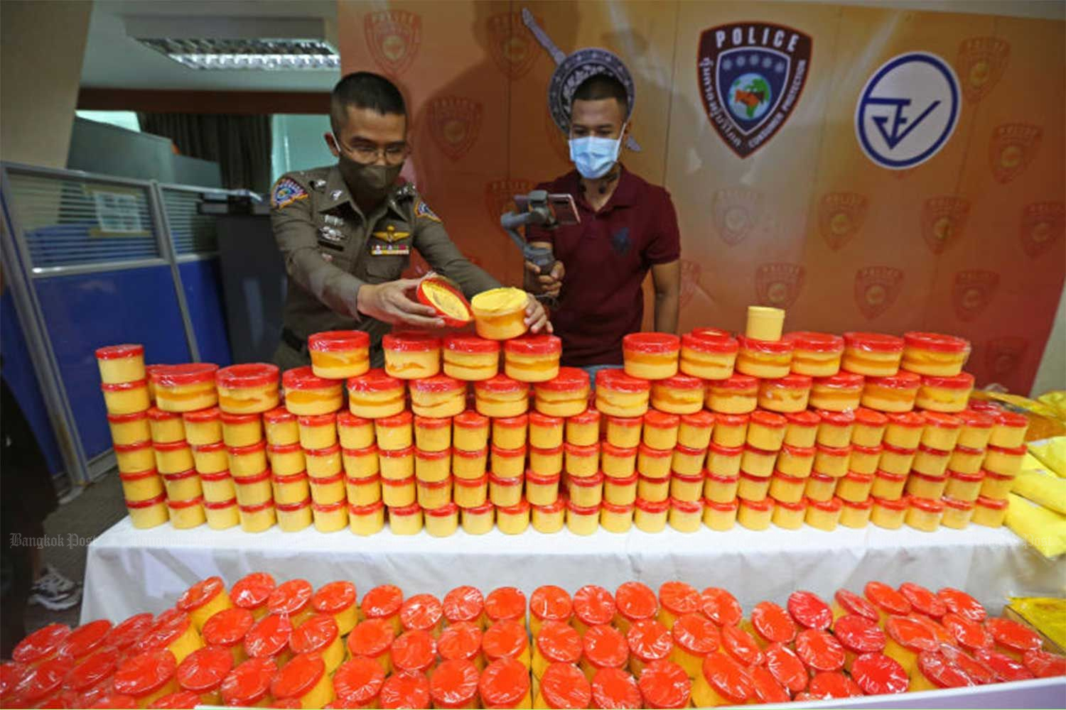 Unregistered whitening cream seized during raids