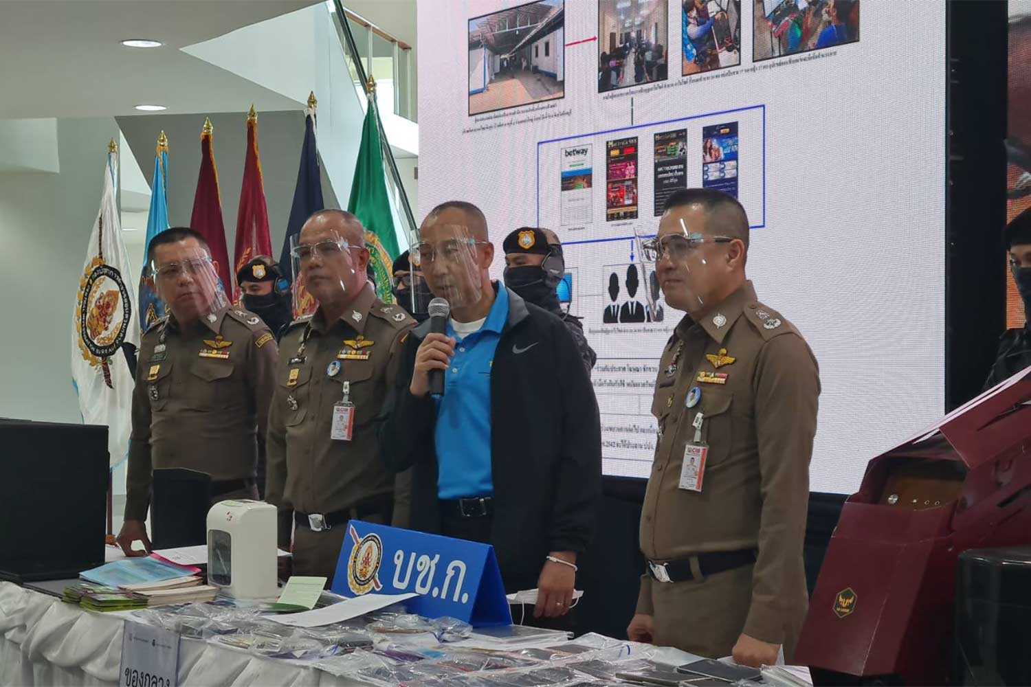 Bangkok Post - Major online gambling network busted, housed in cargo ...