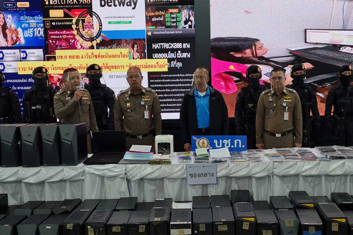 Bangkok Post - Major online gambling network busted, housed in cargo ...
