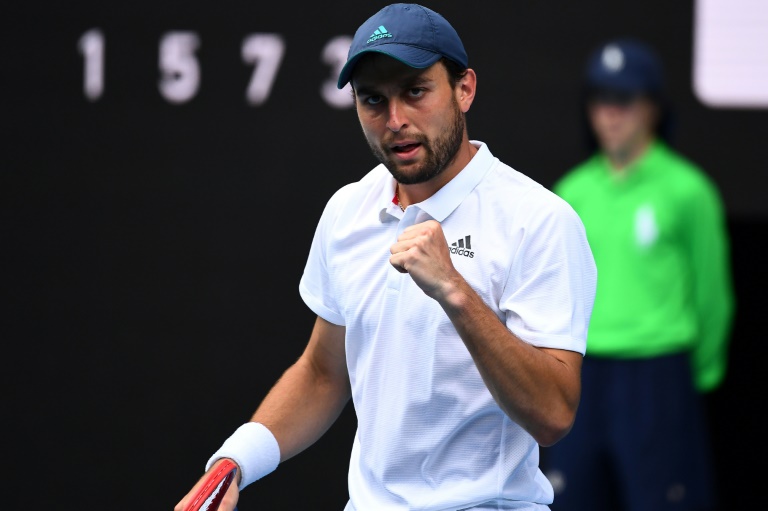 Russia's Aslan Karatsev beat Grigor Dimitrov in the quarter-finals Russia's Aslan Karatsev beat Grigor Dimitrov in the quarter-finals
