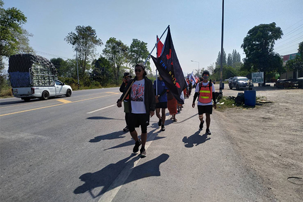 'People Go' marchers head for Korat's Pak Chong