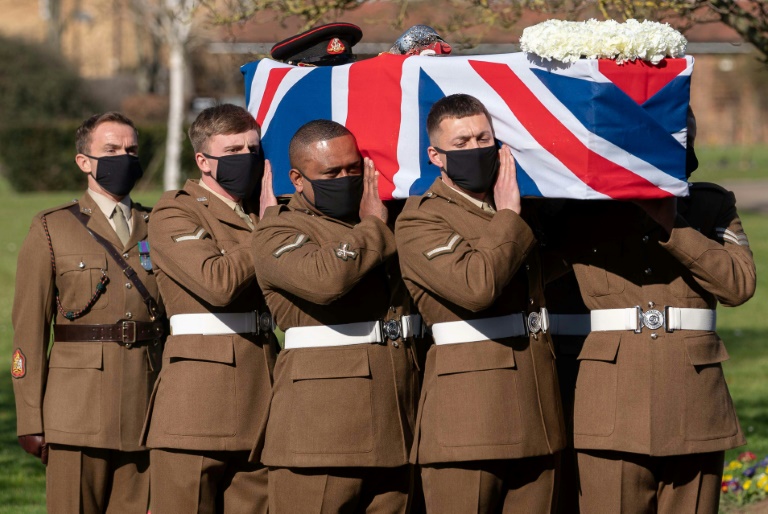 Tom Moore's funeral was shown live on national television and he was honoured with a flypast of a World War II plane Tom Moore's funeral was shown live on national television and he was honoured with a flypast of a World War II plane