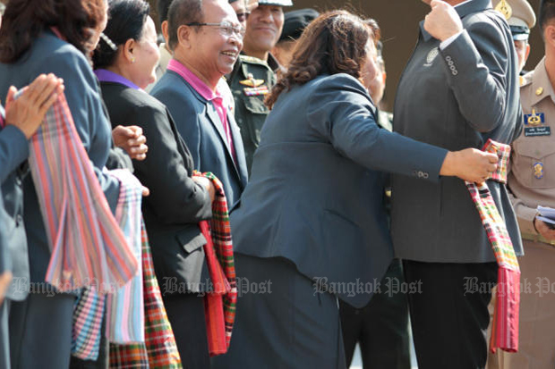 The "pha khao ma", or traditional waistcloth, has many uses, and is often given as a gift to important visitors, or during ceremonies such as weddings. (Bangkok Post file photo)