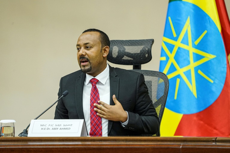 Ethiopian Prime Minister Abiy Ahmed, pictured speaking in parliament last November Ethiopian Prime Minister Abiy Ahmed, pictured speaking in parliament last November