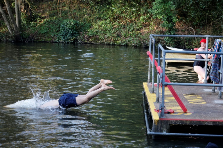 London swimmers take the plunge after virus restrictions lifted